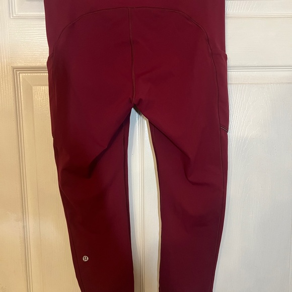 Lululemon Speed Up Tight 28” Full on Luxtreme in Deep Rouge Size 10 - Picture 8 of 10
